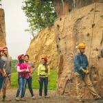 Venturing rock climbing