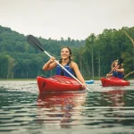 Venturing canoeing