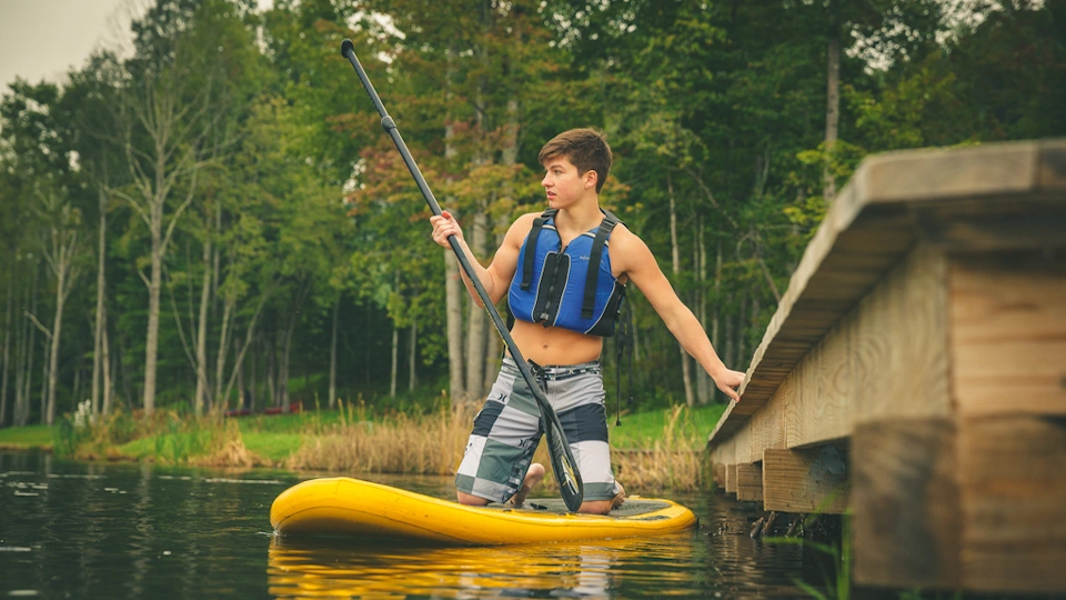 Venturing paddleboarding